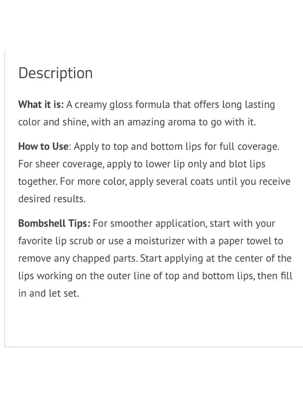 How to be a Bombshell Cosmetics Pout Potion in On Fleek